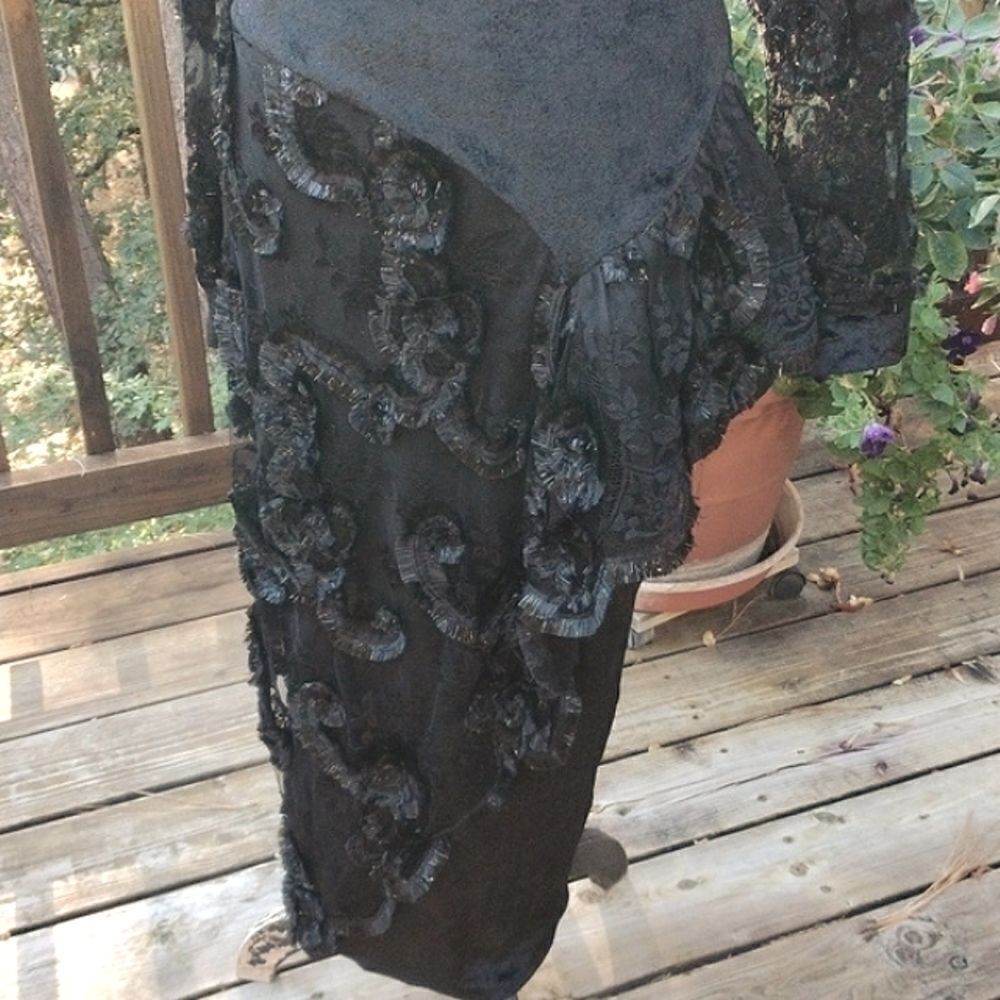 Yvan & Marzia Velvet Evening Dress Baddie Whimsigoth - Picture 3 of 10